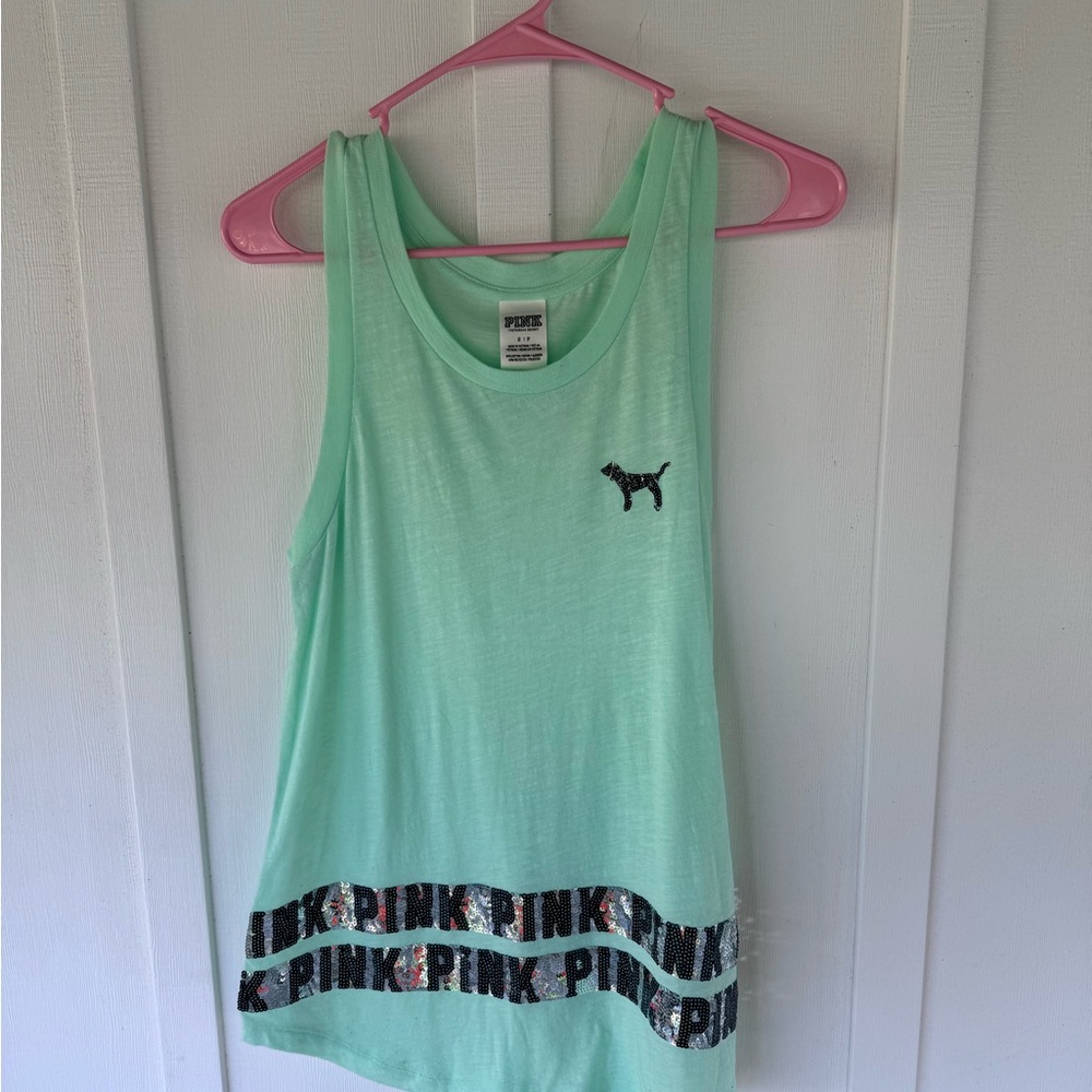 Victoria's Secret PINK Aqua Tank Top